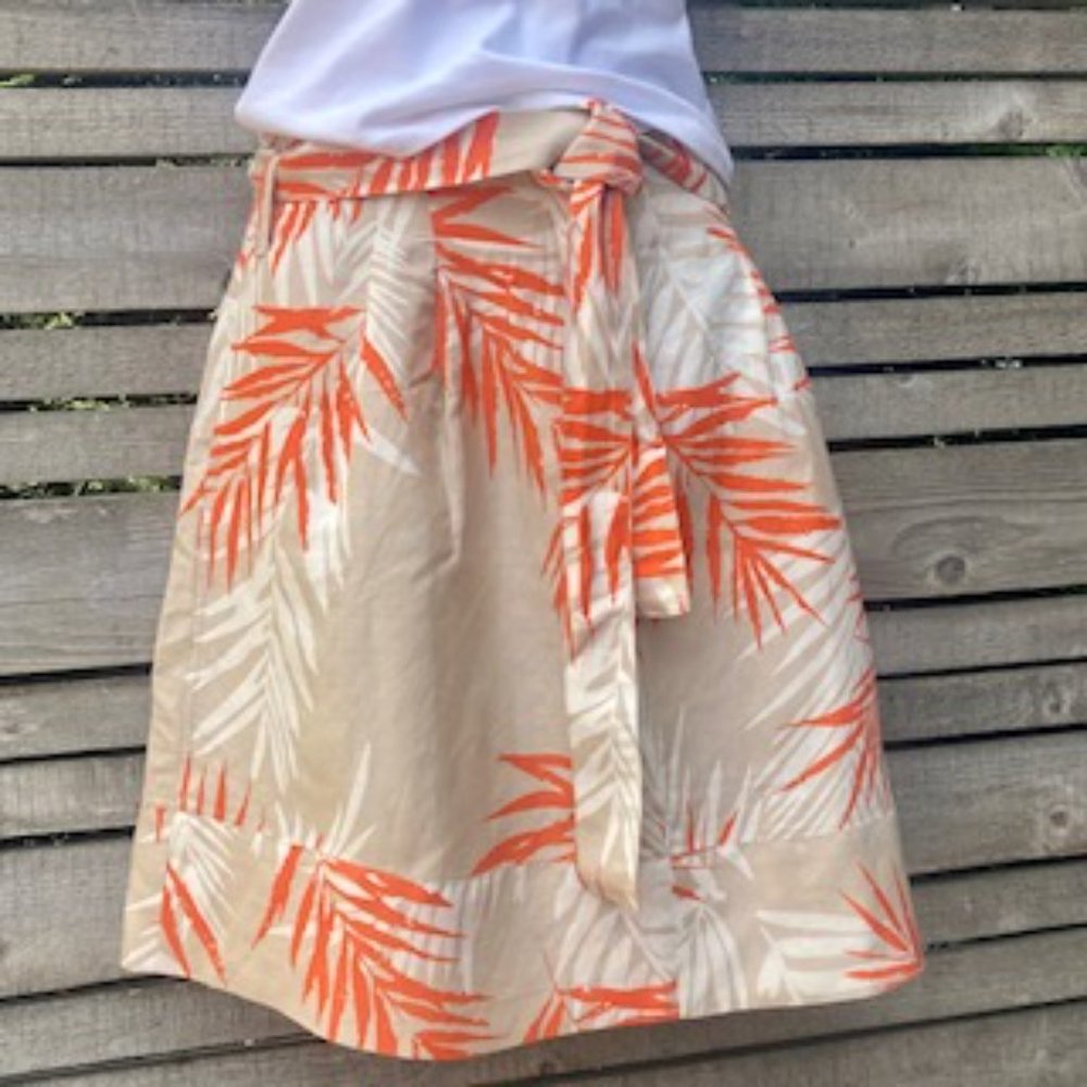 Linen/ rayon beautiful bright skirt - CLOSET CLEARANCE TO JUN 30/$9.99 SHIPPING